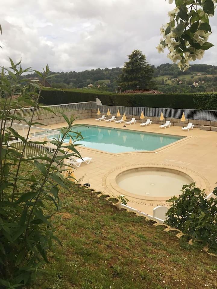 Le N5 Des Hauts De Sarlat Apt Duplex Clim, Piscine, Parking Экстерьер фото
